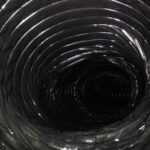 Inside of Round Ducts After Cleaning