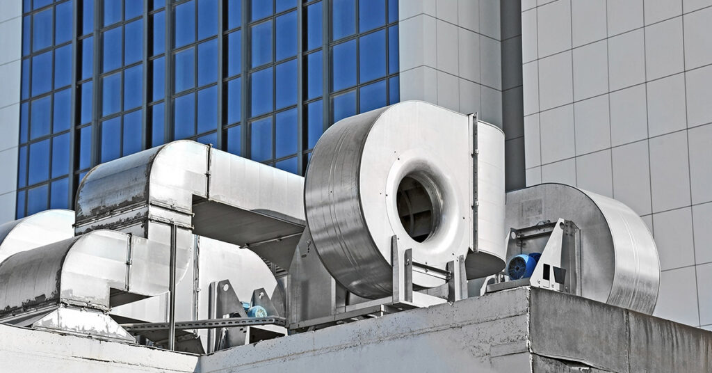 Commercial Ducts From HVAC System